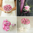 In this photograph, the bride's bouquet takes centre stage as it rests against the intricate lace of her gown, a delicate composition of roses and gypsophila that exudes romance and understated luxury. The bouquet features tightly clustered blush pink and lilac roses, their petals layered in soft spirals, creating a rounded, almost cushion-like silhouette. The pinks are gentle and powdery, the lilacs cooler and more serene, together creating a colour palette that feels tender and refined. Surrounding and intermingling with these roses is a cloud of fine white gypsophila, its tiny blossoms forming a light, feathery frame that softens the edges of the bouquet. This airy halo gives the arrangement a sense of weightlessness, as though the flowers were suspended in the soft daylight that seems to wash over the scene. Behind the bouquet, the bride's lace dress is partially visible, its detailed pattern echoing the delicate distribution of the gypsophila flowers. The interaction between the smooth rose petals, the dainty gypsophila, and the textured lace creates a rich tapestry of surfaces, each enhancing the others. The overall composition feels intimate, as if captured during a quiet moment near the entrance of an Oxford chapel or beneath the stone arches of a college cloister. The bouquet appears freshly made, every rose head firm and hydrated, the stems likely bound securely and discretely beneath the blossoms. This is the kind of floral design that would be carried proudly down the aisle at Oxford Town Hall or in a riverside venue near Iffley, embodying the joy and hope of the day. You can imagine the bride breathing in the soft, sweet scent of the roses as she prepares to walk towards her future, the bouquet a tangible symbol of love and new beginnings.